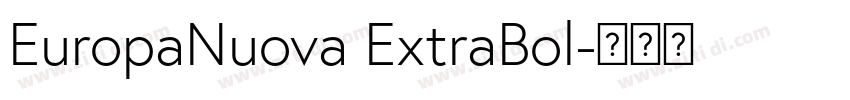 EuropaNuova ExtraBol字体转换